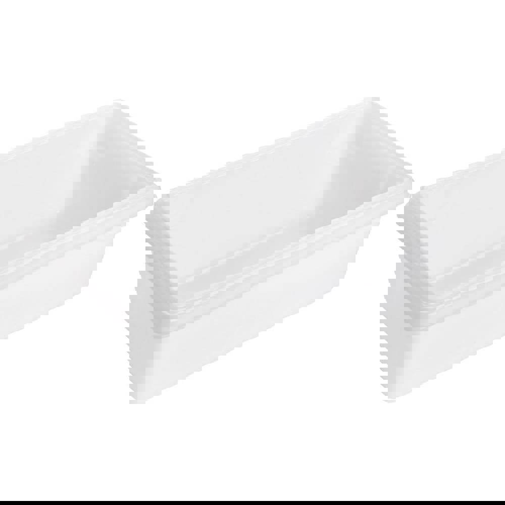 Food/Tote Boxes, 3.5 gal, 18 x 12 x 6, White, Plastic